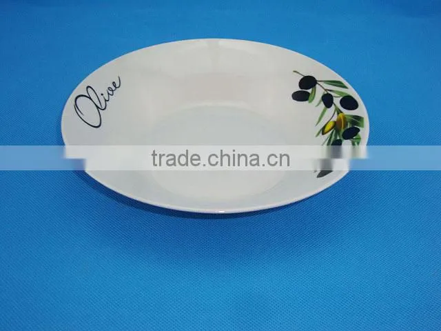 Cheap bulk 9 inch dinner plates / Factory direct wholesale ceramic soup plate / customized soup plates cheap