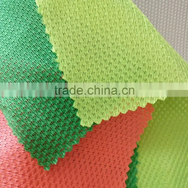 2016 new Washable single bi-color mesh cloth Hexagonal Mesh Fabric For Bag/shoes/tent