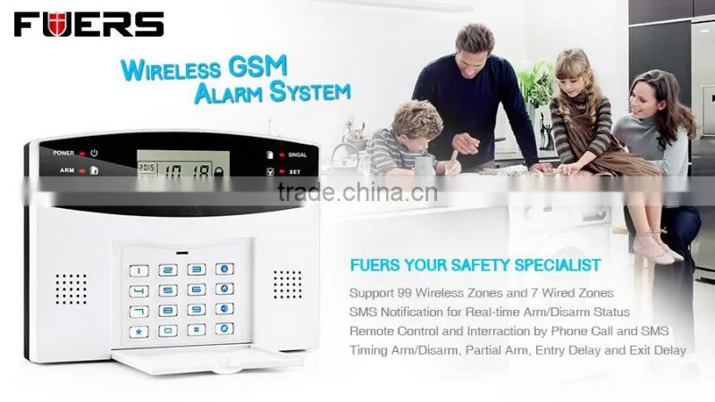 New Combination YL-M2B LCD Screen Smart Wireless GSM Home Alarm System
