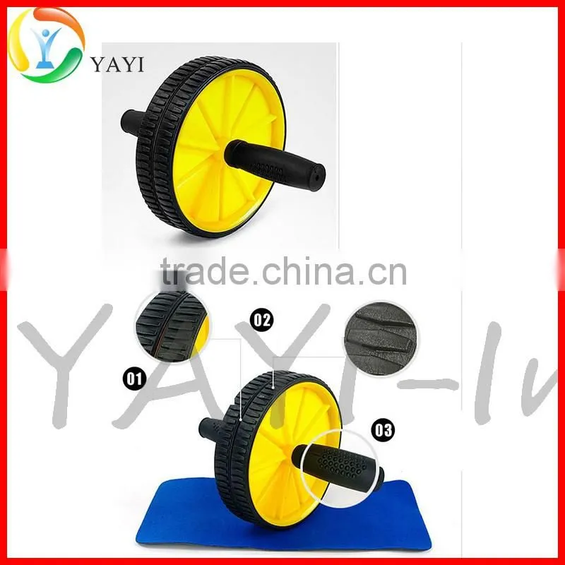 Health & Fitness Exercise Double AB Roller Abdominal Wheel