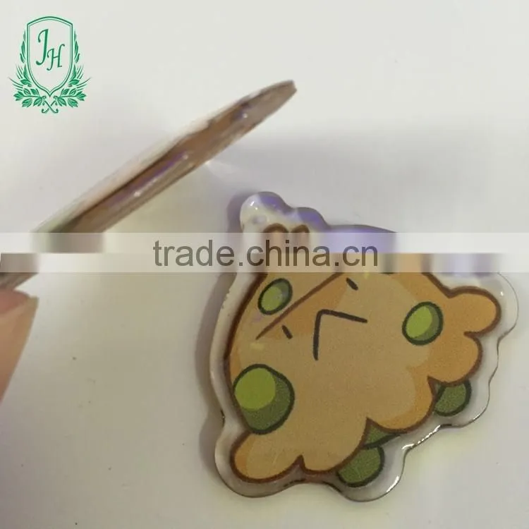 Wholesale promotional animal shape custom logo printed acrylic keychain