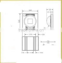 High quality 3w IR led 850nm 3535 high power LED diode