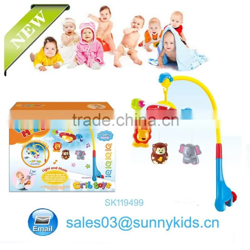 Wholesale Electronic Music Baby Hang Bed Baby Rattles Plastic Baby Ring