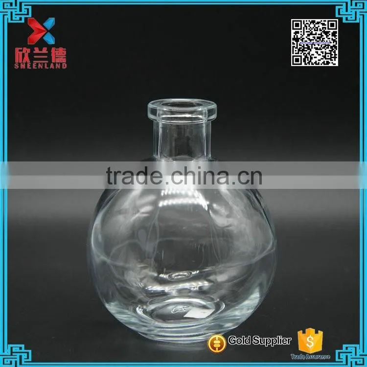 big capability spherical shape 280ml aroma diffuser glass bottle with cork