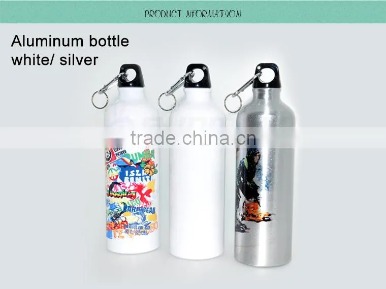 Hot Selling 700ml Custom blank aluminum water bottle for sublimation