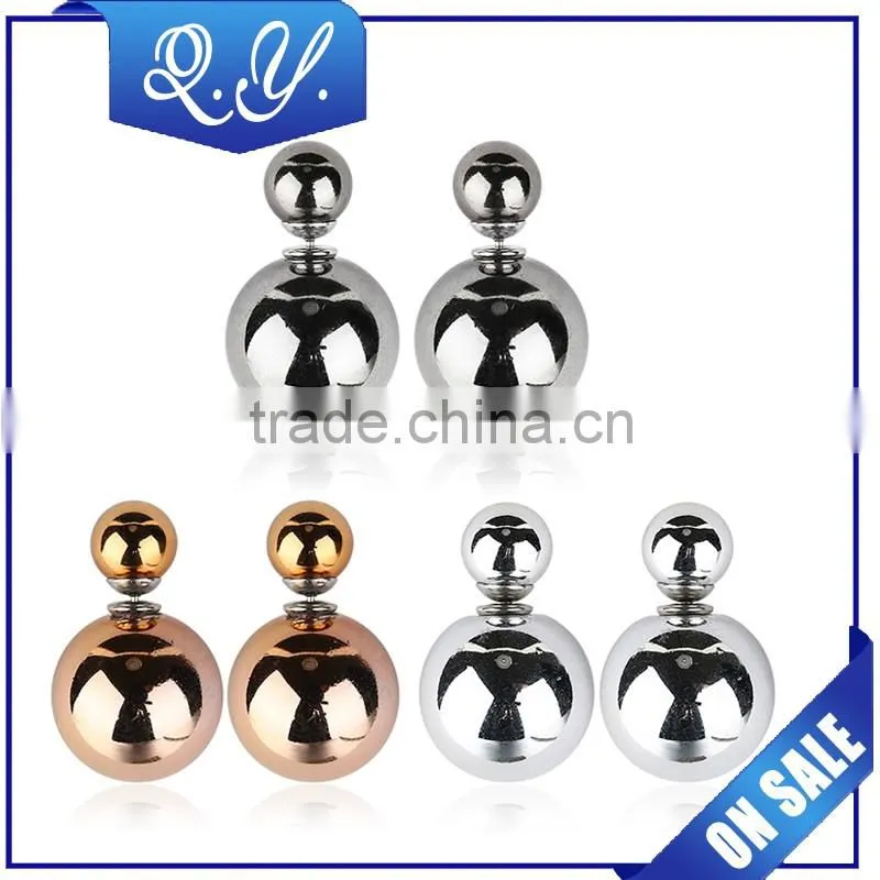 Fashion design colored acrylic ear stud earrings piercing jewelry wholesale