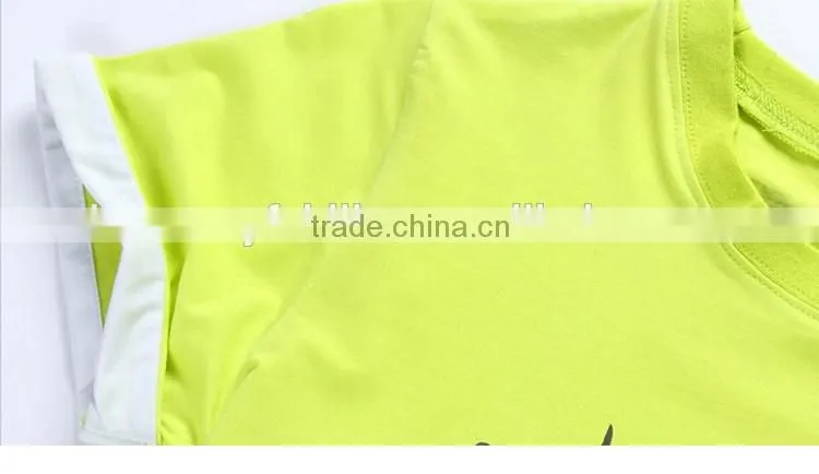 summer crew neck green 3d printing cool 100% cotton for boys t shirt