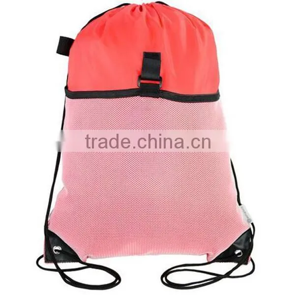 Customized Promotional Cheap Santa SackPolyester Drawstring Bag