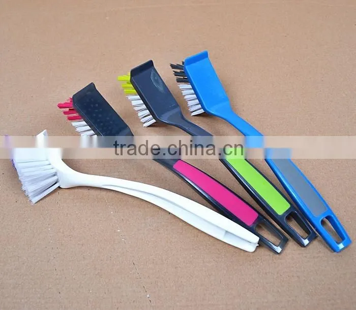 Colourful Plastic Long Handle Holloware PP Bristle Cleaning Dish Brush