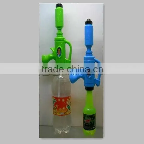 Plastic Water Gun With Beverage bottle