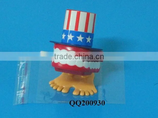 Plastic wind-up jumping robot