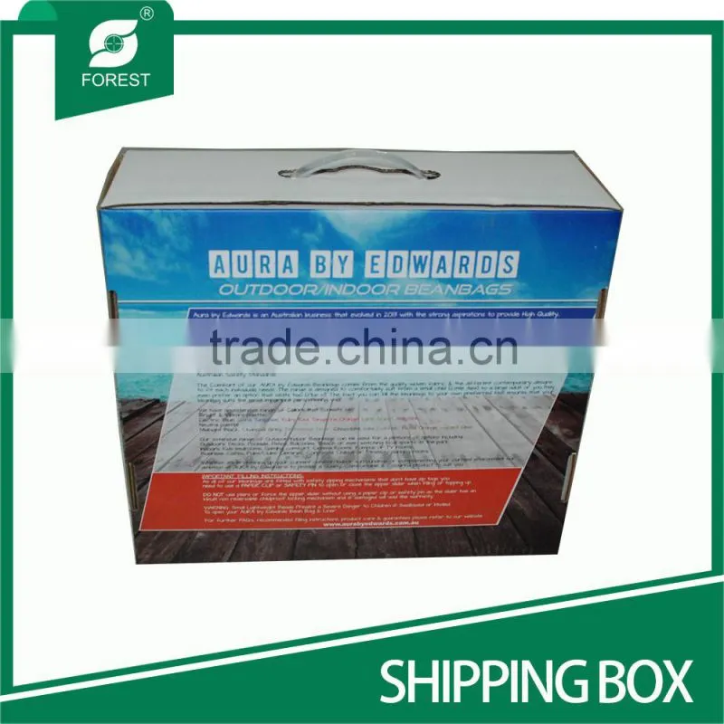 CUSTOM PRINTED SHIPPING BOX WITH HANDLE