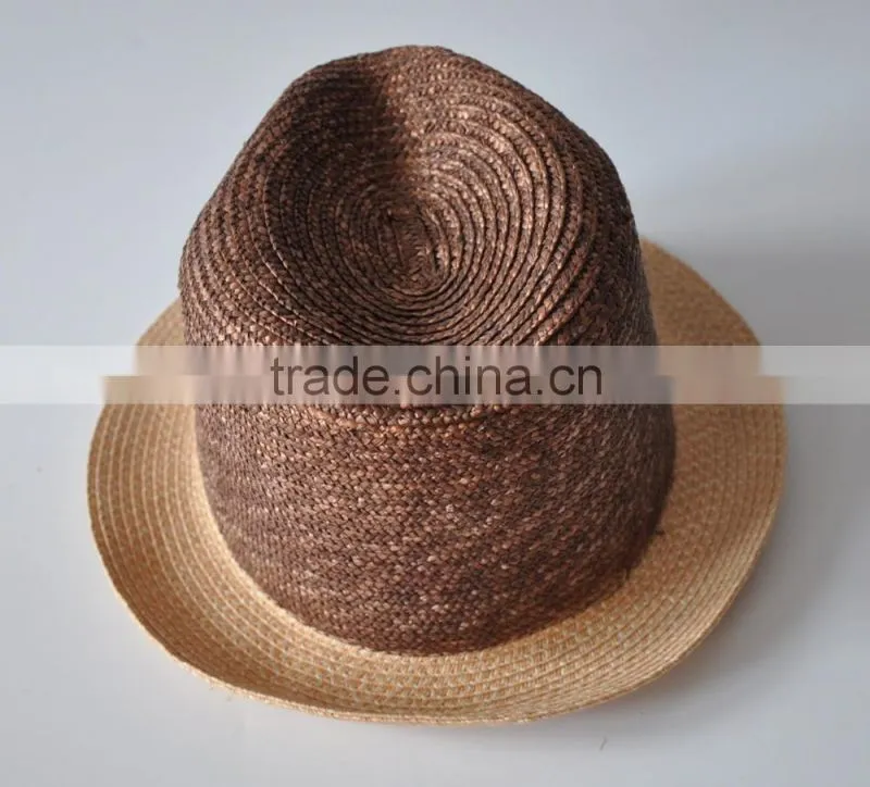 Fashion design customized plain color unisex straw hat cheap