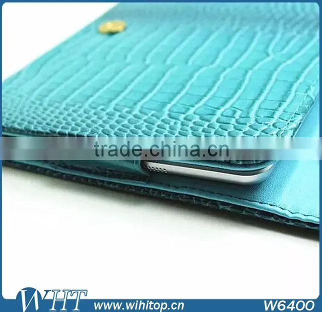 Protective Case for 8" Android Tablet, Crocodile Pattern Flip Wallet PC+PU Leather 8 inch Universal Tablet Leather Case
