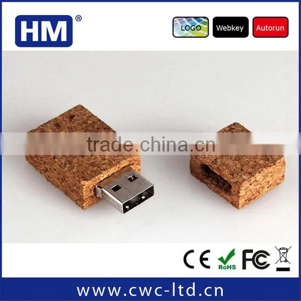 USB stick wine cork with genuine capacity custom design LOGO