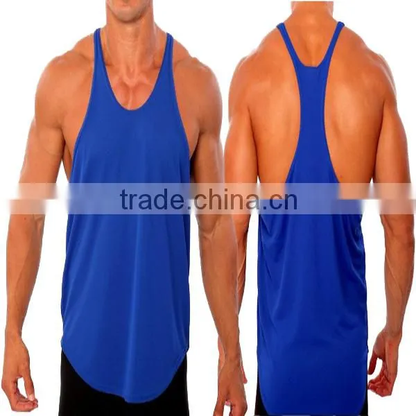 Custom blank crop muscle fittness tank top plain (YCT-C0170)