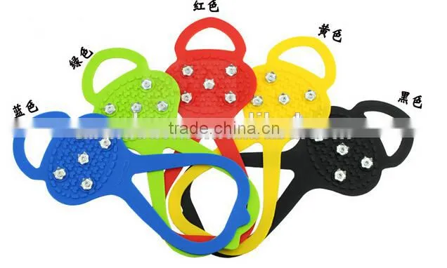 2014 hot selling durable anti-slip unisex silicone climbing crampons