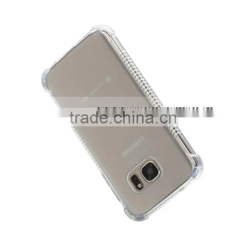 OEM design shockproof &skidproof transparent tpu phone case for samsung s7