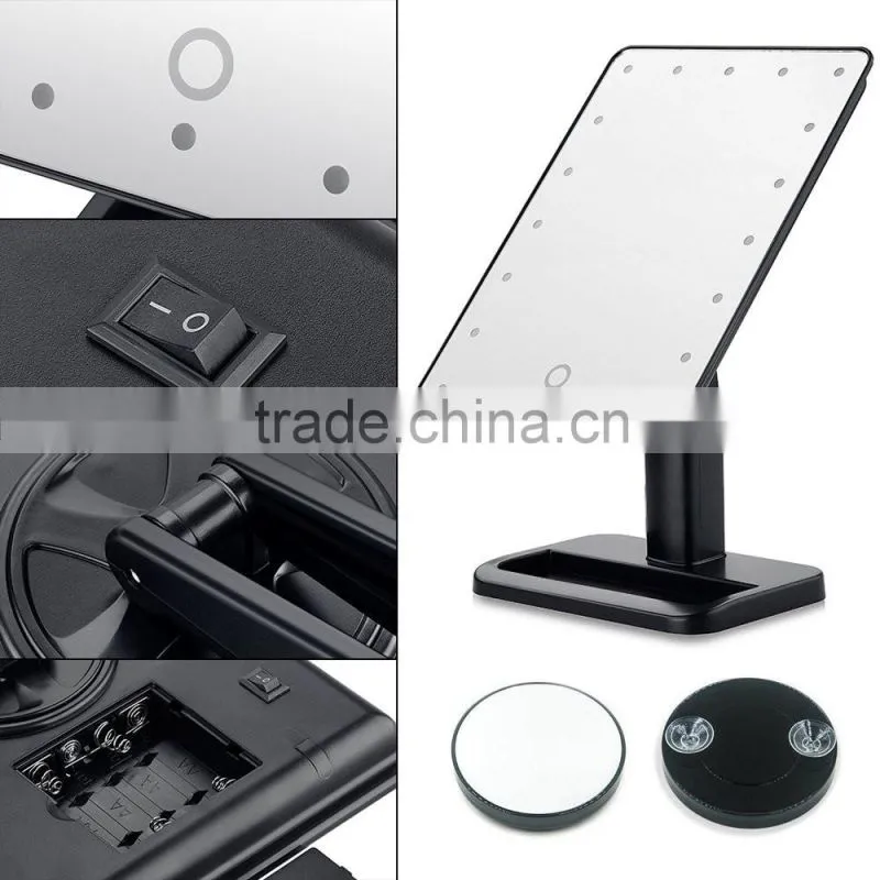 Wholesale cheap theatrical vanity girl hollywood led makeup mirror with light, lighted makeup mirror