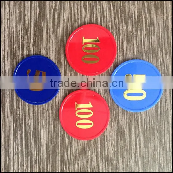 Cheaper Plastic Token Coin With Custom Logo