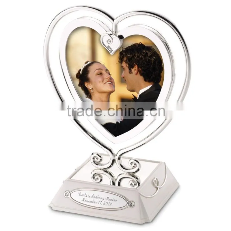 Home Decorative heart shaped metal Photo Frame
