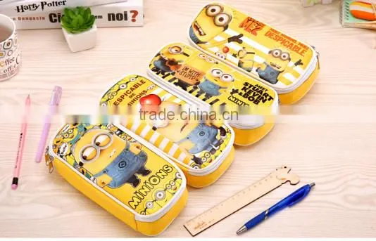 2016 New cartoon design large volume pencil bag