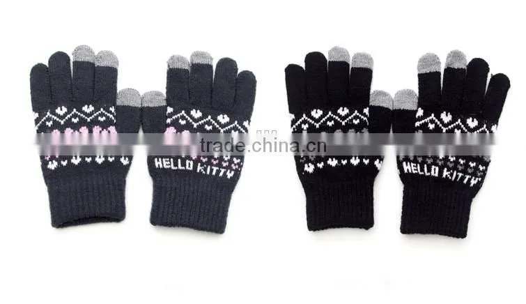 Best Gift for Christmas For Lovers Lovely Cartoon patterns Touch Screen Gloves