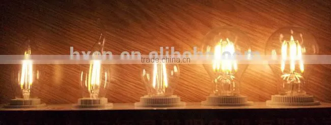 4W 6W 8W E26 E27 B22 dimmable led filament bulb light with TUV CE ROHS UL