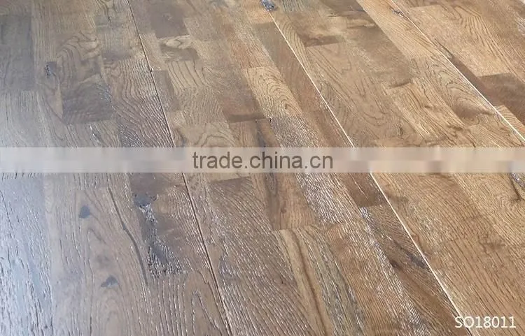 Eco-friendly Antique Design Oak Solid Hardwood Flooring
