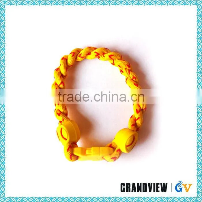 Top quality Custom Best sale yellow rope bracelet