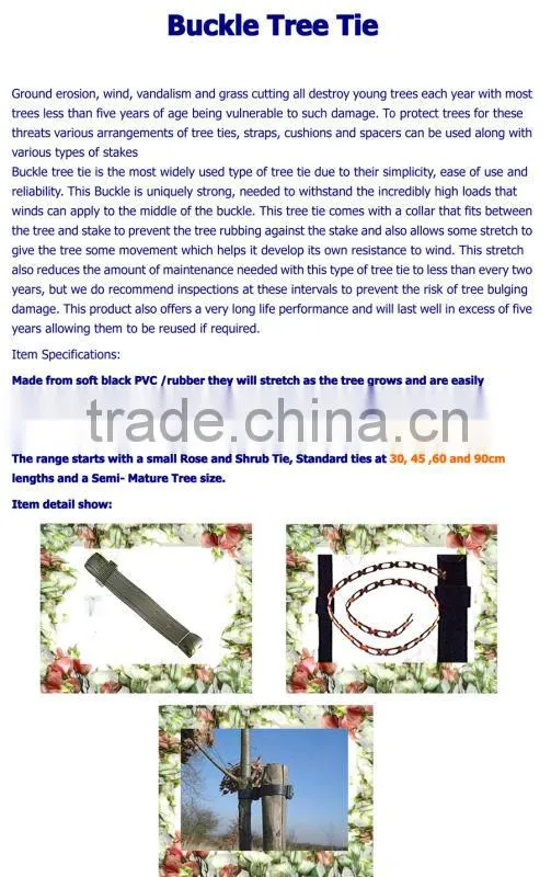 Soft PVC Buckle tree tie