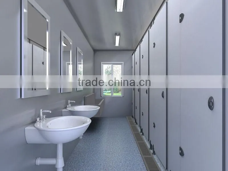 sandwich panel prefabricated movable container house with B.V.&ISO certificate for office/shop/living