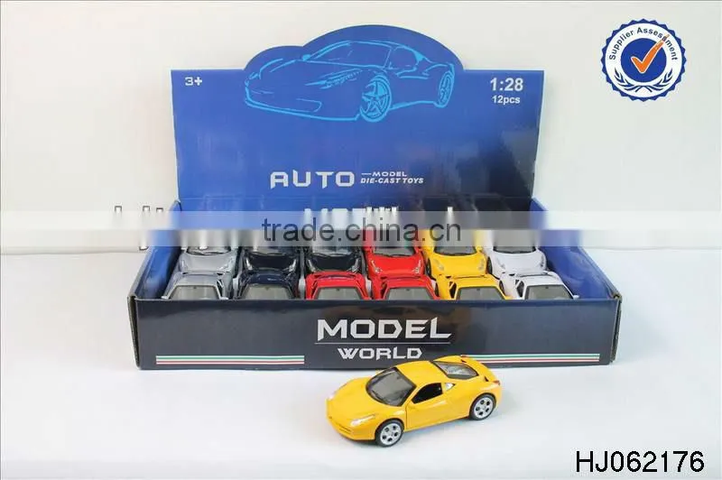 Alloy car, pull back car with light & music
