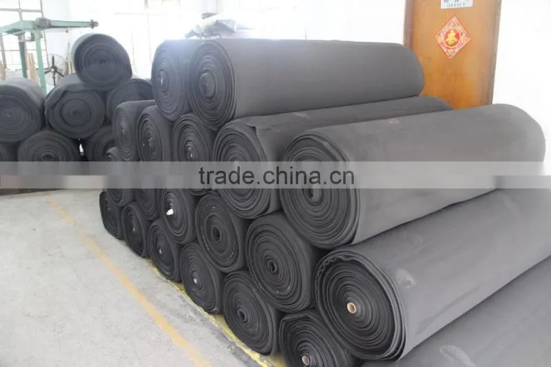 neoprene rubber material with fabric,neoprene sheet, rubber sponge sheet