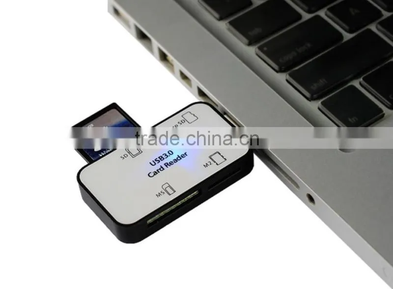 USB 3.0 SD,TF,Micro SD,MS,M2 All In One Card Reader Writer