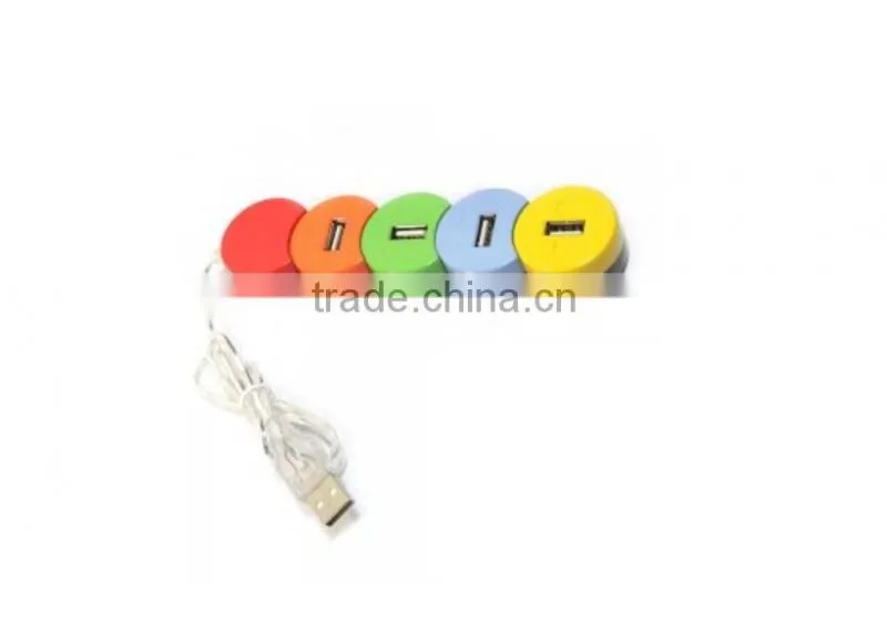 4 Port Smile-shaped High-speed USB 2.0 Hub