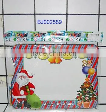 Funny Christmas toys for kids small pull toy milu deer cart with Santa