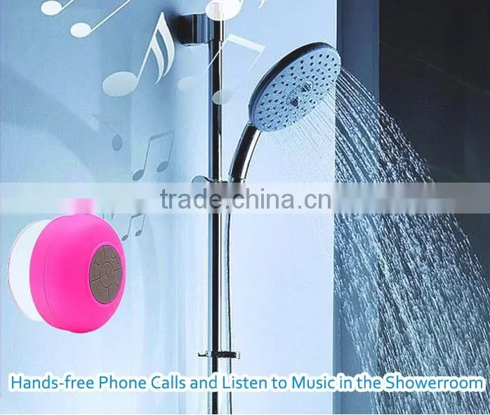 High quality Waterproof wireless Bluetooth Speaker suction with fm radio