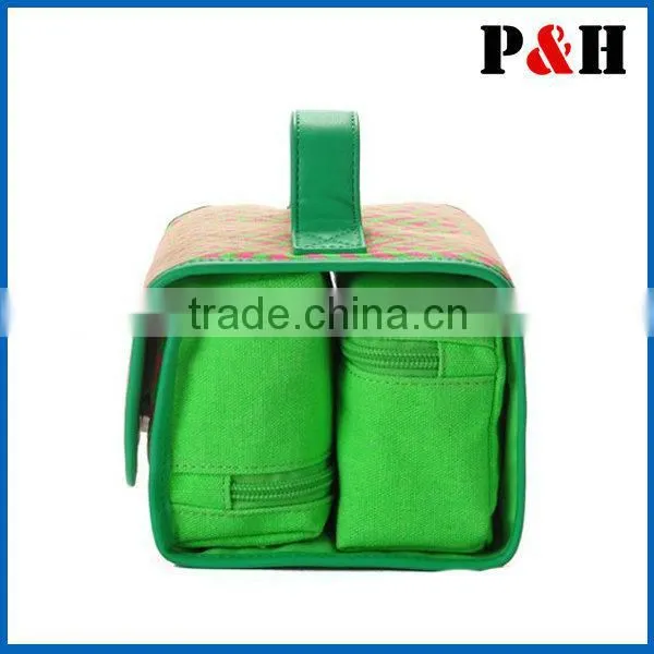 Fashion cosmetic makeup brush bag professional aritst makeup pouch black