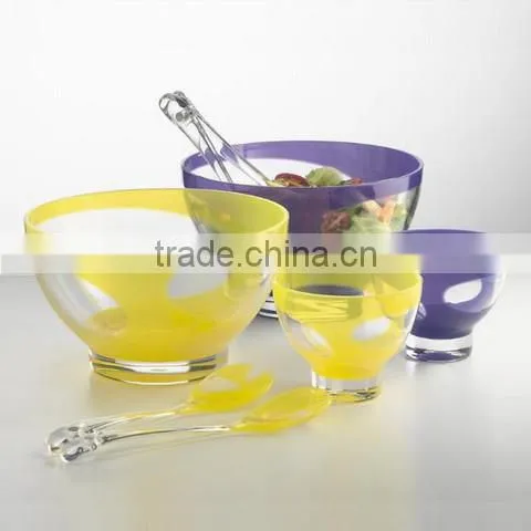 Plastic Salad Container with Salad Server