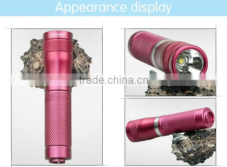 LuckySun Cool Blinking Gifts 200m long range 10440 AAA battery led Torch Lights mini flashlight