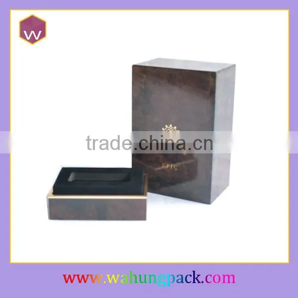 Luxury High Black Lacquer Wooden Perfume Box Design