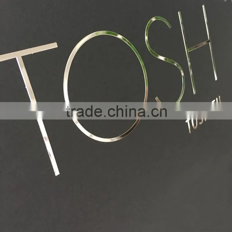 china factory nickel letters metal plates brand logos/name on logos