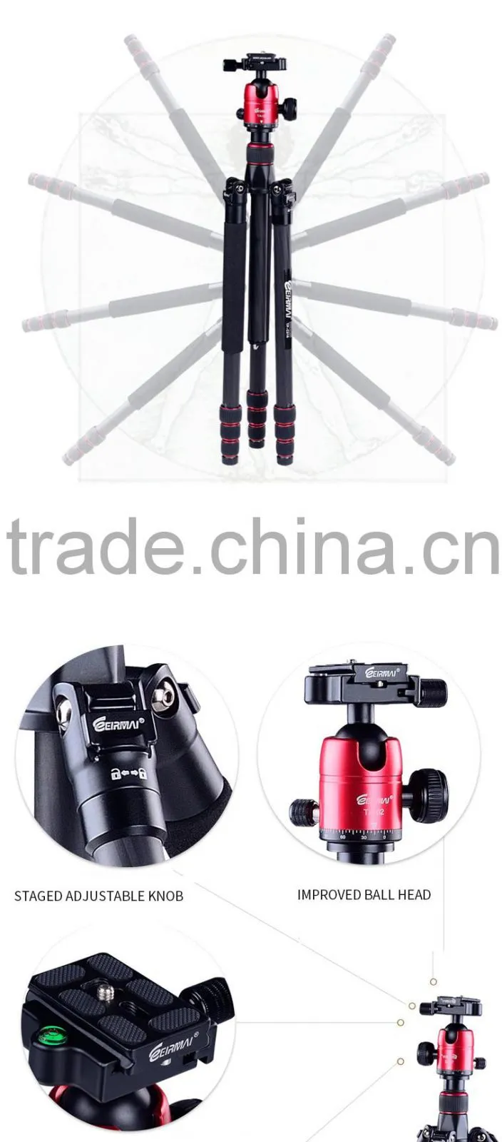 Heavy duty camera tripod professional tripod flexible tripod for digital camera dslr slr