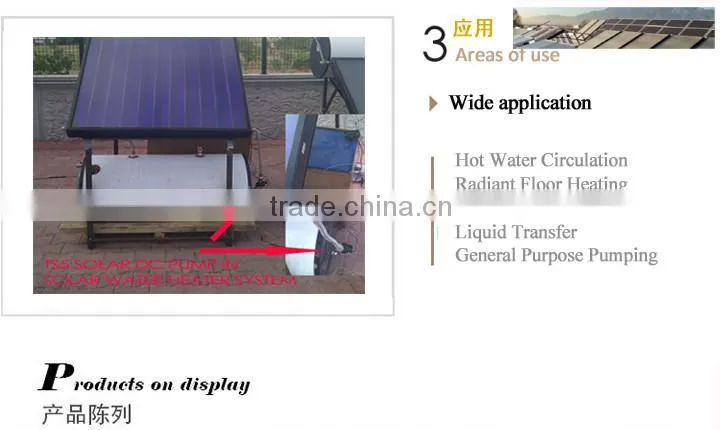 12V DC brushless SWH hot heat system pump