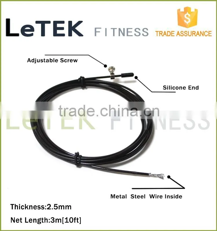 Skipping Rope - Best Fast Speed Cable with 4 High-Grade Metal Universal Ball Bearings for Cross Fitness