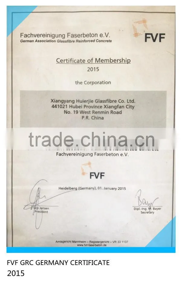 GRC Fiberglass Roving Zro2 16.7%