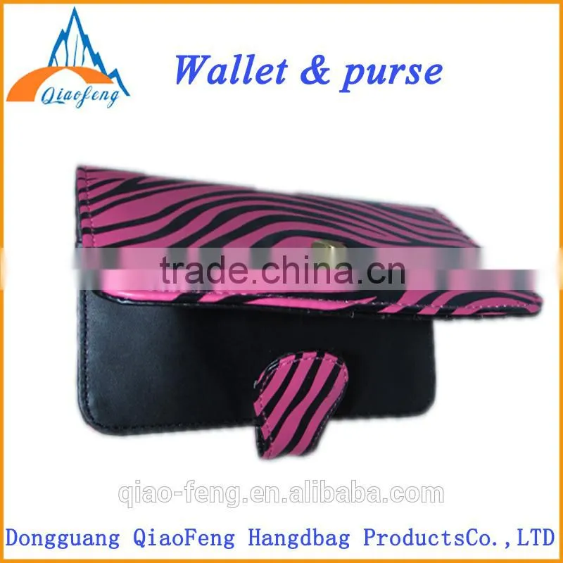 shiny style lady twill wallet , pu women purse