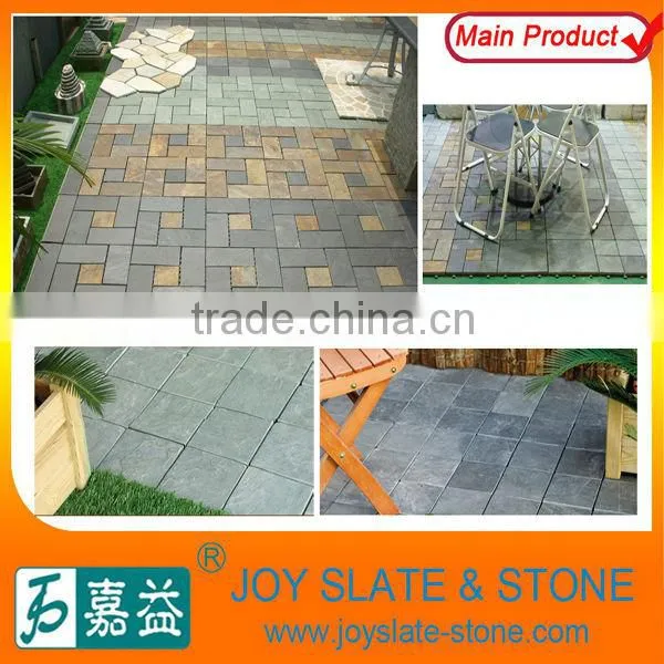 DIY natural removable slate paving slabs non-slip