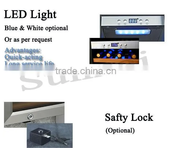 Single Zone Under Counter Commercial Compressor Wine Cabinet